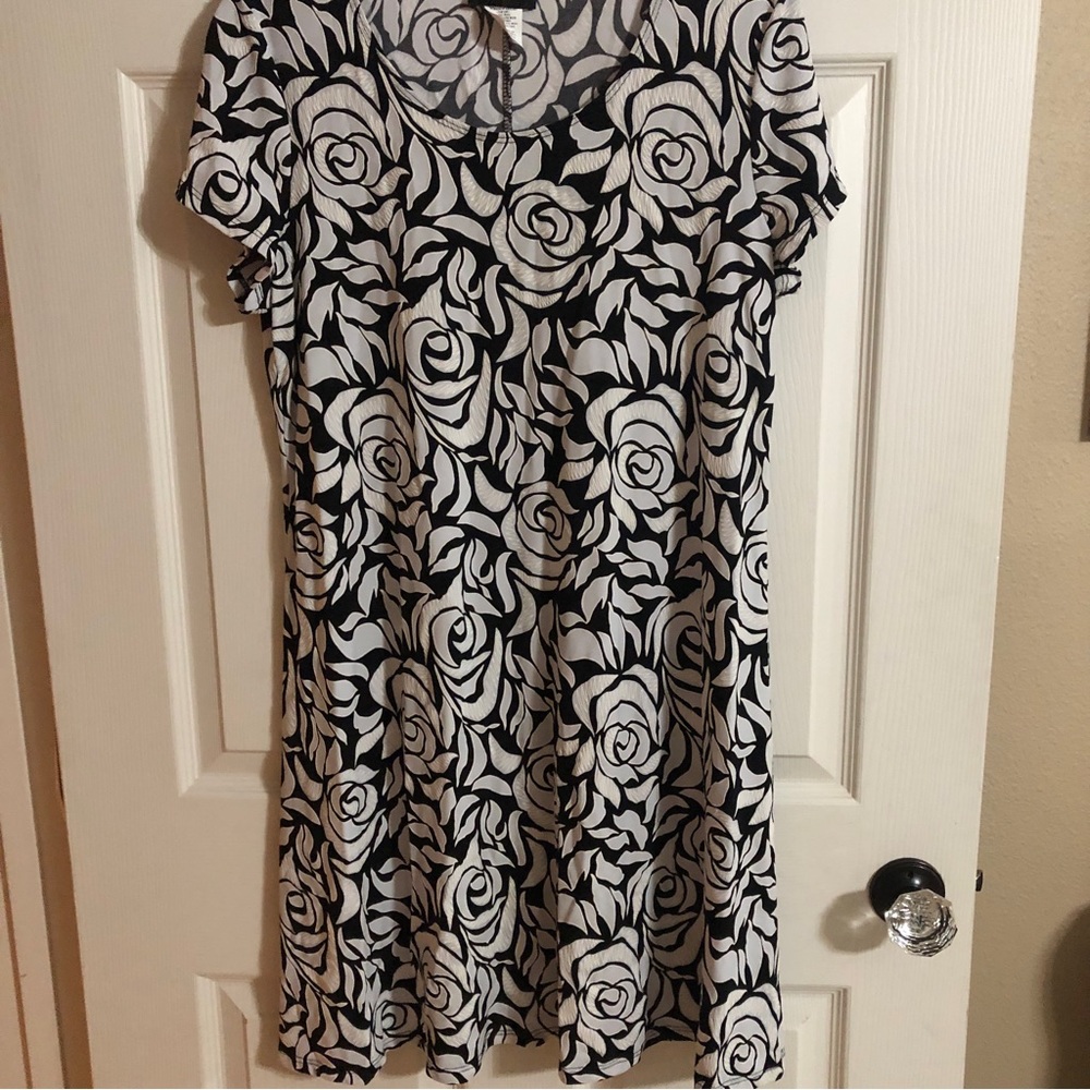MSK Black and White Dress Women’s Size Large